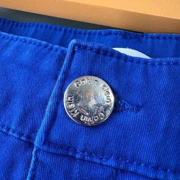 Calvin Klein, size 10, royal blue jeans. Slim straight leg - Picture 6 of 10